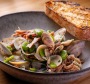 Clams and pipis with pork hock.
