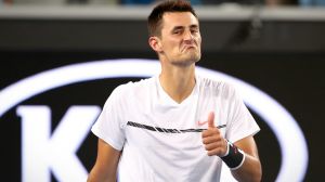 Thumbs up: Bernard Tomic. 