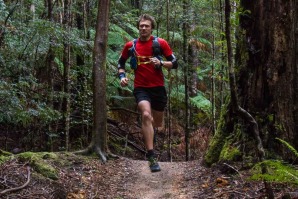 Running off the beaten track in Tasmania. 