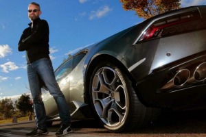 A couple of shiny Lamborghinis are the perfect accompaniment for a Japanese road trip.