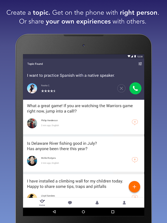   Wakie: Talk to Strangers, Chat– captura de ecrã 