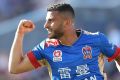 Plenty of fight: Andrew Nabbout has been a pleasant surprise for the Jets.