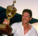 Sweet victory: Allan Border with the 1987 World Cup trophy.