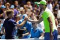 David and Goliath: Little David Goffin beat big Ivo Karlovic.