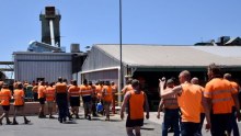 Workers at Heyfield mill