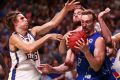 Anthony Drmic of the Adelaide 36ers wins the ball during the round 16 NBL match between the Adelaide 36ers and the ...