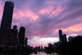 Melbourne sunset.
