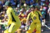 Steve Smith and Peter Handscomb in the middle in the third ODI