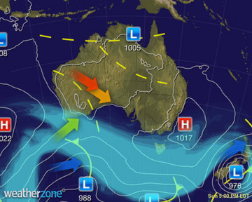 Todays Synoptic weather chart