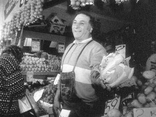 9/5/2000: Murdered fruiterer Tony Peluso, file pic from 1989. p/ b/w /mafia /murders - victoria