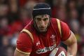 CARDIFF, WALES - NOVEMBER 05: Luke Charteris of Wales runs with the ball during the International match between Wales ...