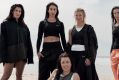 Touch of glamour: Australia rugby sevens players strike a pose in their Vogue Australia photoshoot. Back row: Charlotte ...