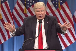 Alec Baldwin as Donald Trump on Saturday Night Live.