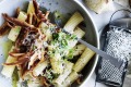 Roman-style pasta: Rigatoni alla Gricia.