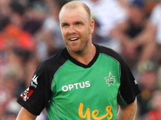 Michael Beer of the Stars during the Big Bash League (BBL) T20 match between the Perth Scorchers and the Melbourne Stars at the WACA, Perth on Saturday, Jan. 14, 2017. AAP Image/Richard Wainwright NO ARCHIVING, EDITORIAL USE ONLY, IMAGES TO BE USED FOR NEWS REPORTING PURPOSES ONLY, NO COMMERCIAL USE WHATSOEVER, NO USE IN BOOKS WITHOUT PRIOR WRITTEN CONSENT FROM AAP