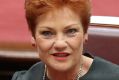 Pauline Hanson in parliament.