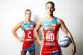 New leaders: Abby McCulloch (front) will captain the NSW Swifts this season with Paige Hadley as her deputy.