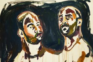 Myuran Sukumaran's self portrait 'untitled (Double Self-Portrait, Embracing' that is a part of 'Another Day In Paradise' ...