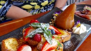 Slate Cafe's French toast ($17) - one of many amazing breakfast dishes in the Swan Valley.