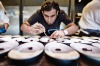 Chef Gaggan Anand plates for service. 