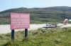 BARRA, SCOTLAND. 
On the island of Barra In the Outer Hebrides off the west coast of Scotland, pilots have to wait until ...