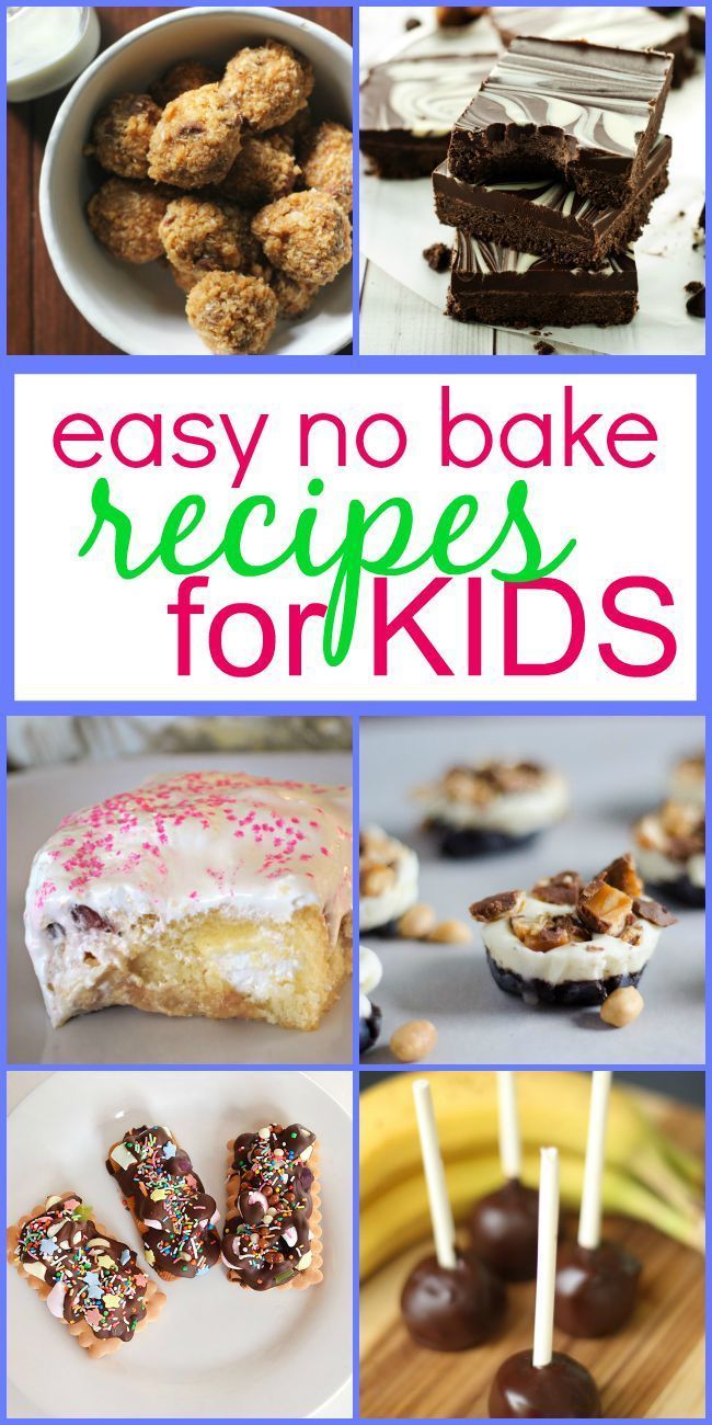 Want your kids to start helping in the kitchen. Start with one of these easy no bake recipes for kids - no oven or hot appliances necessary!