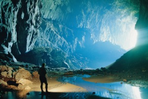 Deer Cave, which is home to a colony of wrinkled-lipped bats when they're not out feeding.