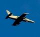 A Syrian war plane flying over the village of Jibreen, south of Aleppo, on Saturday.