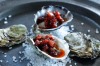 Grilled oysters with chorizo vinaigrette. <a ...