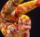 Cirque du Soleil contortionists perform in <i>Kooza</i>.