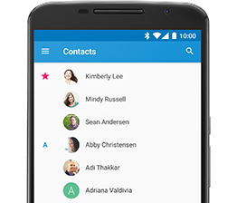 Contacts screenshot