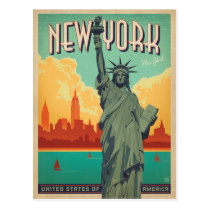 NYC - Lady Liberty Postcard