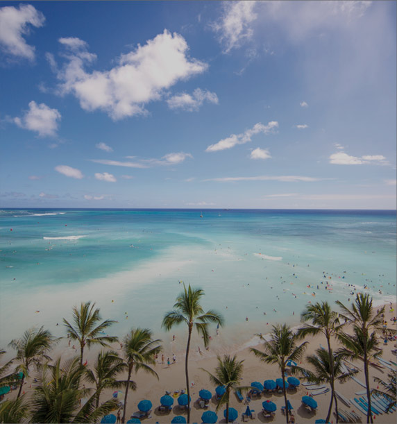 Waikiki Beach view from Outrigger Waikiki Beach Resort