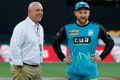 Not impressed: Australian coach Darren Lehmann was scathing in his commentary that Heat captain Brendan McCullum would ...