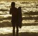 A man looks out over the water in the early morning at Maroubra Beach before the weather warms up. 28th December, 2016. ...