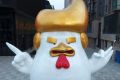 The giant rooster sculpture resembling US President-elect Donald Trump to celebrate the upcoming Chinese Year of the ...