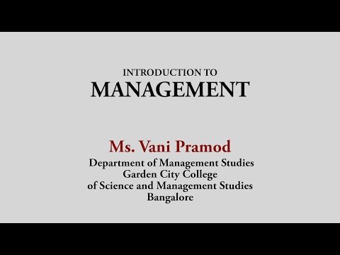 Introduction to management