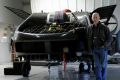 Rafi Yoeli, founder and CEO of Urban Aeronautics, stands next to a prototype of the Cormorant, a drone, at the company's ...