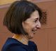 Gladys Berejiklian arrives at NSW Parliament House this morning.