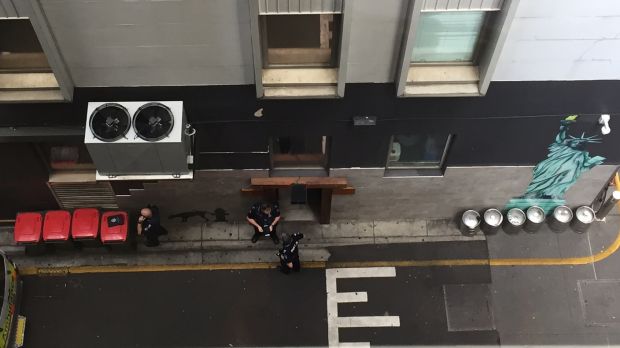 The music video was being filmed in Brooklyn Standard, a bar in Eagle Lane.