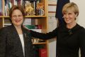 Foreign Affairs minister Julie Bishop welcomes Frances Adamson as Secretary of the Department of Foreign Affairs and ...