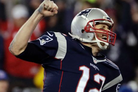 Bound for the Super Bowl: New England Patriots quarterback Tom Brady. 