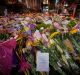 The floral tribute at Bourke Street Mall.