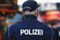 German police patrol a Christmas market  in Berlin last month.