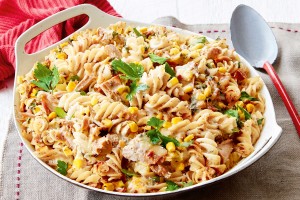 Tuna and corn pasta bake