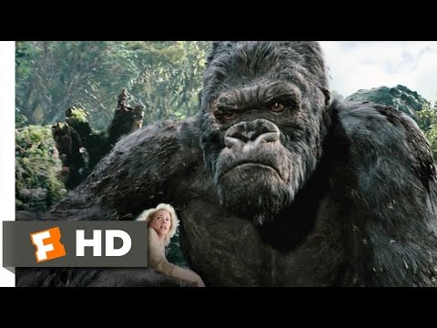 King Kong (3/10) Movie CLIP - Kong Battles the T-Rexes (2005) HD