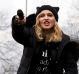 Madonna performs during the Women's March on Washington, Saturday, Jan. 21, 2017, in Washington. (AP Photo/Jose Luis Magana)