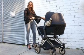 Melbourne mother Sanchia Sevel is on the waiting list for the $2600 Cybex by Jeremy Scott pram.