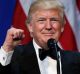 President Donald Trump speaks at The Salute To Our Armed Services Inaugural Ball in Washington.