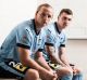 SMH/SPORT. Portrait of Rhyan Grant and Seb Ryan who are players for Sydney Football Club. THey have both just signed new ...